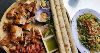 Gà nướng cơm lam đặc sản Măng Đen